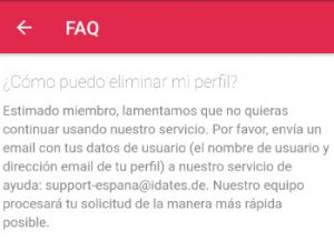 como darse de baja en idates y eliminar perfil