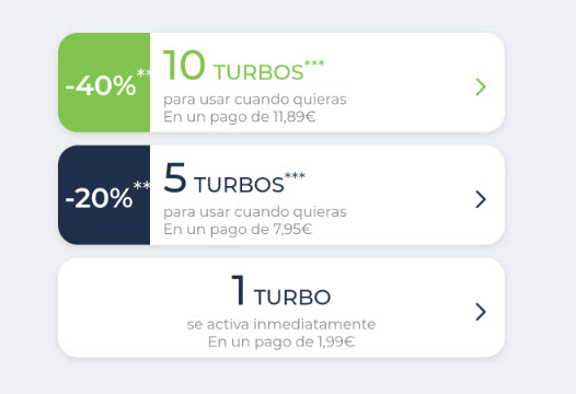 precios de turbos ourtime para aumentar visibilidad del perfil