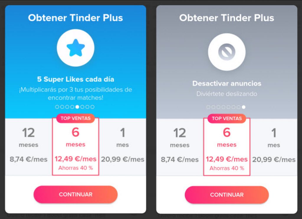 tinder plus gratis