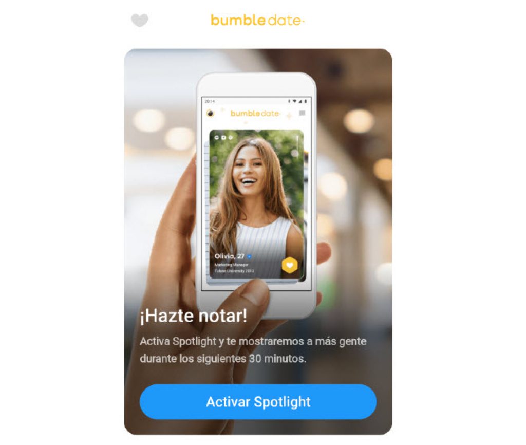 Spotlight de Bumble 2024 qué es, cuánto cuesta y cómo funciona