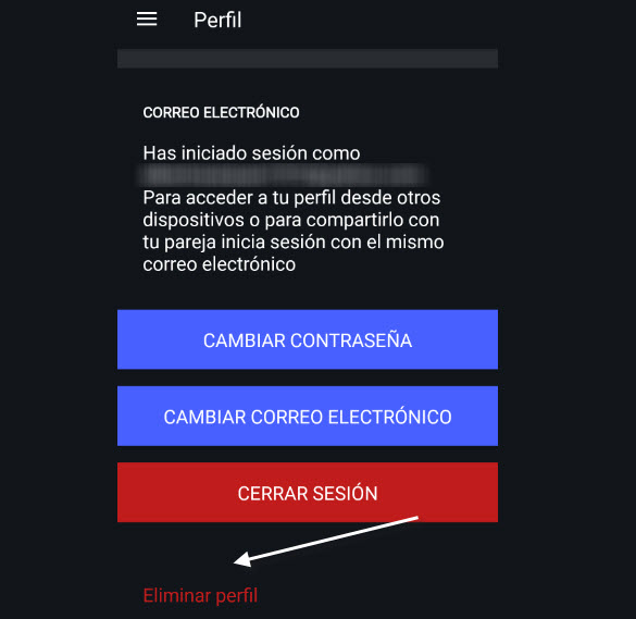 eliminar perfil wapo app