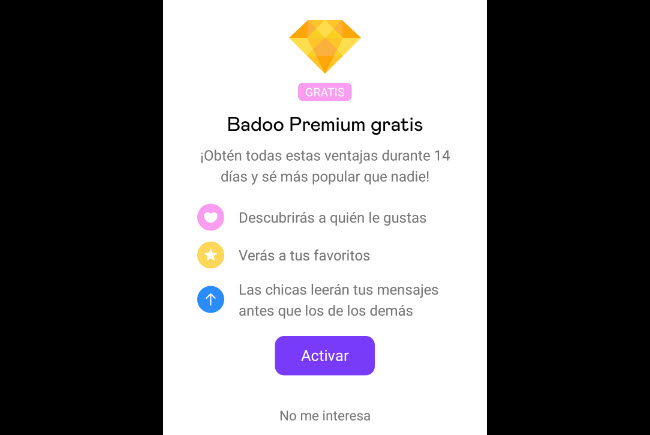 badoo premium gratis 14 dias