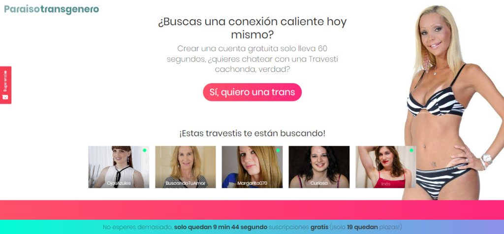 Webs para ligar con Travestis