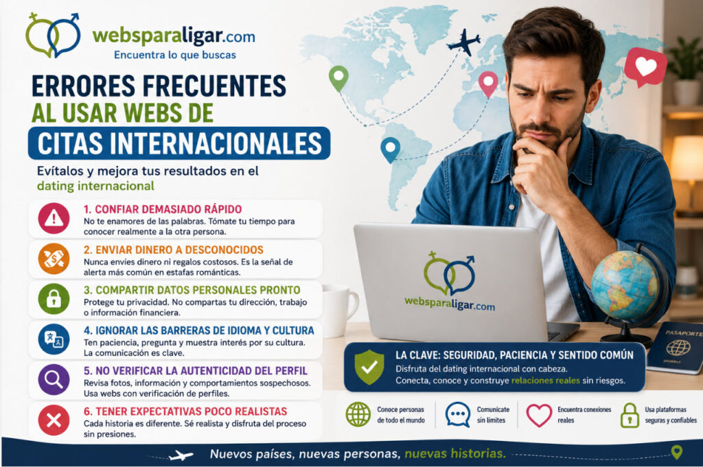 Errores frecuentes al usar webs de citas internacionales