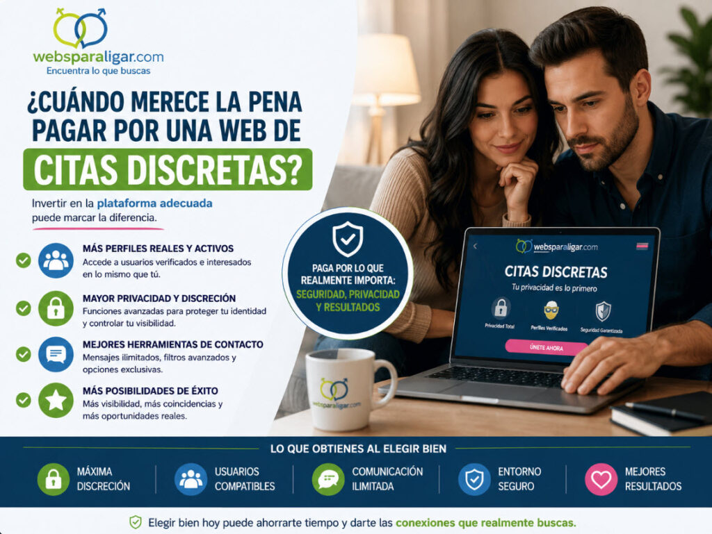 cuando merece la pena pagar por una web de citas discretas
