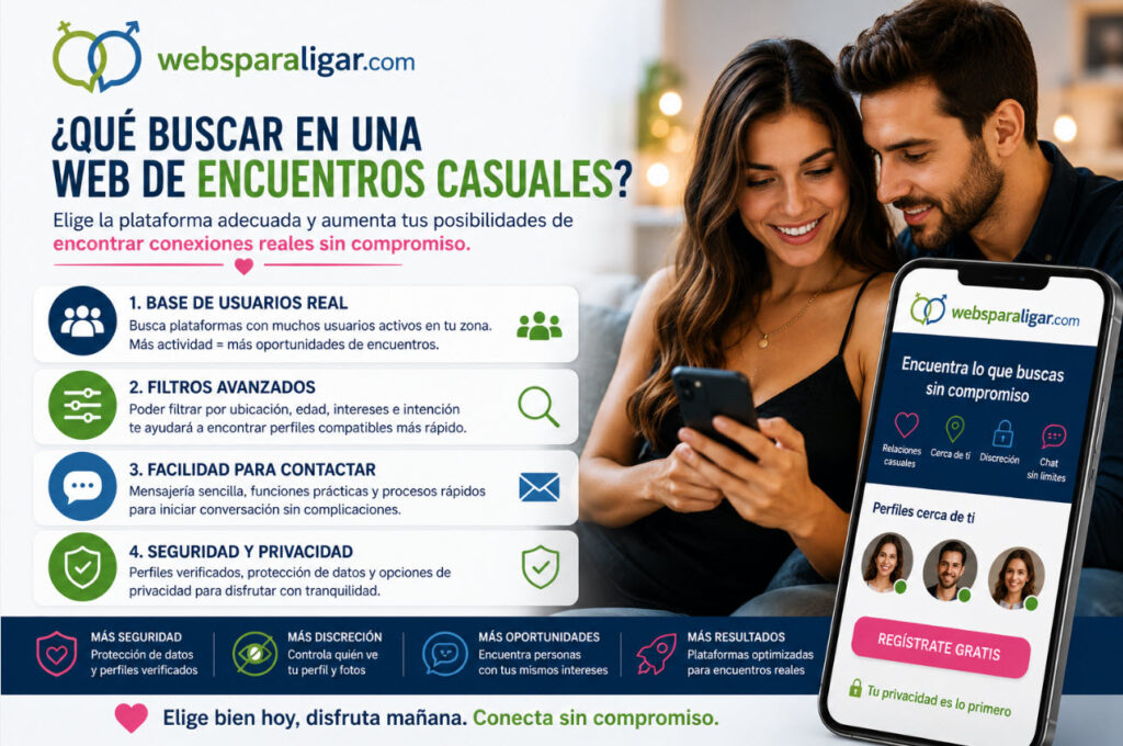 Qué buscar en una web de encuentros casuales